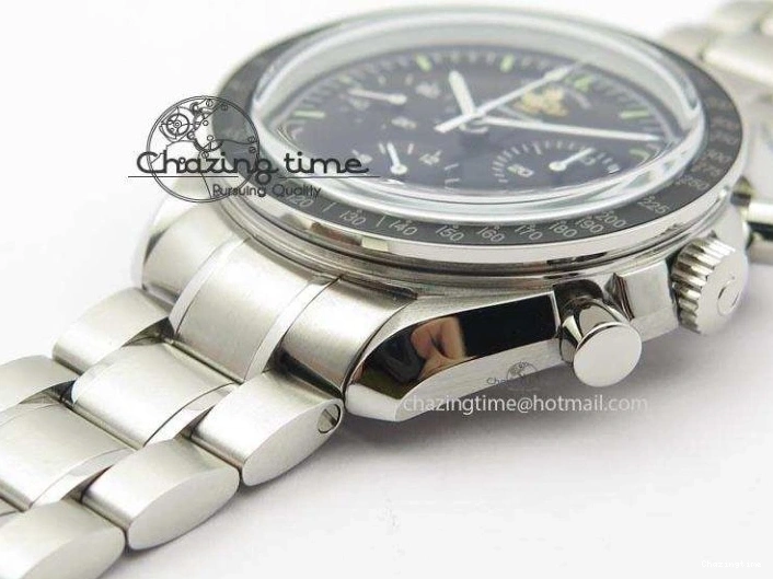 0516 Refined Speedmaster 50th Anniversary Black Dial On SS Bracelet 8232